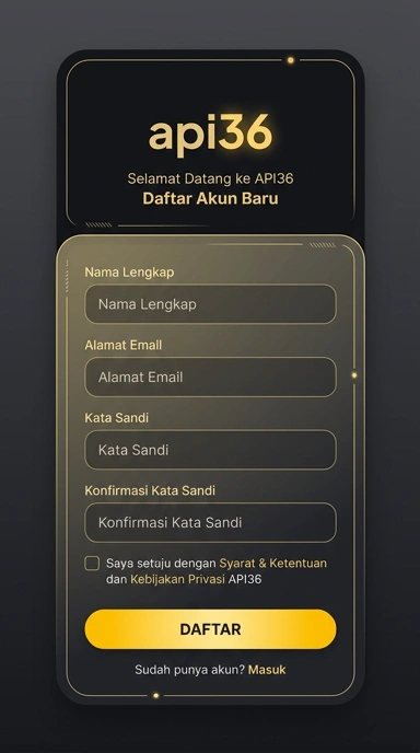Cara Registrasi Akun Baru api36 untuk Pengguna Android
