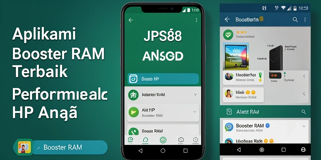 Screenshot utama JPS88 menunjukkan antarmuka pengoptimal RAM yang efisien.