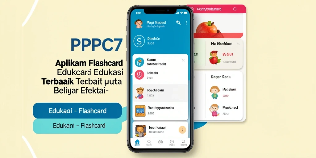 Antarmuka PCPC7 yang sederhana dan intuitif untuk penggunaan Flashcard.