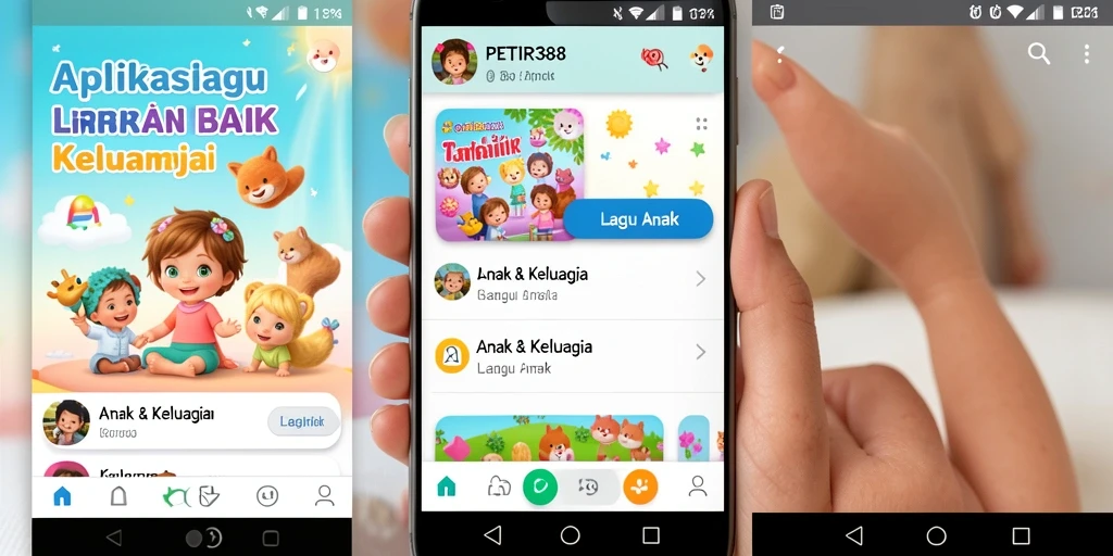Antarmuka intuitif dan koleksi lagu anak yang menarik.