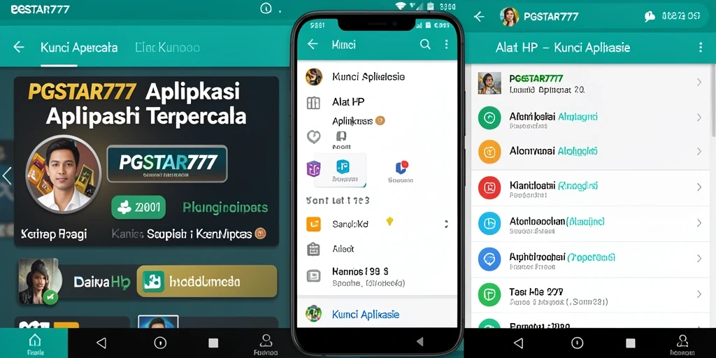 Tampilan antarmuka PGSTAR777 yang sederhana dan intuitif untuk kunci aplikasi.