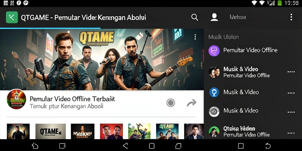 Tampilan antarmuka QTGAME yang menarik dan fungsional.