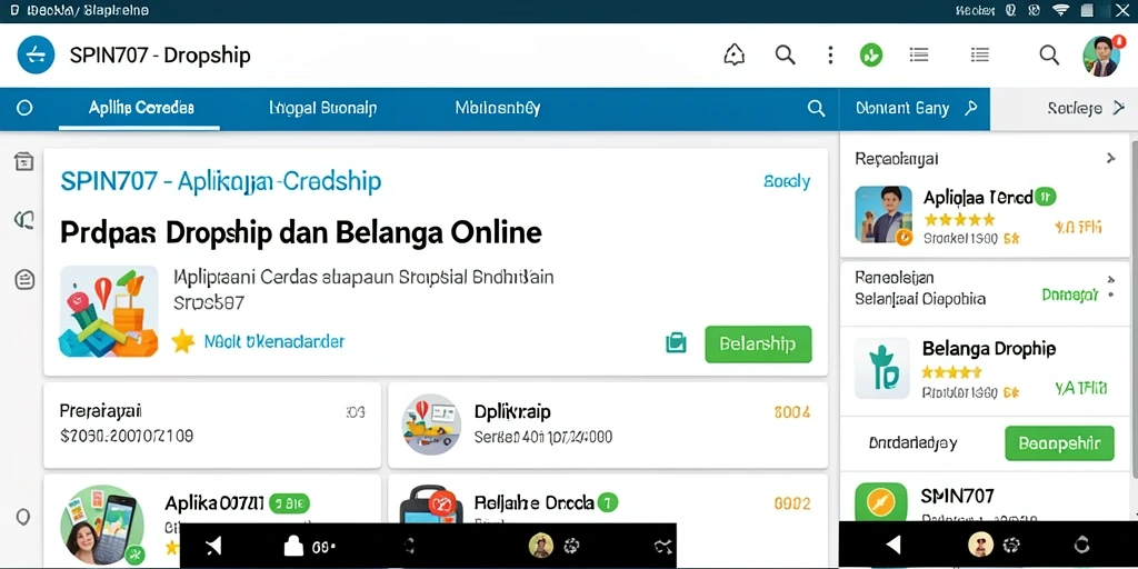Antarmuka SPIN707 yang intuitif untuk aplikasi Dropship.