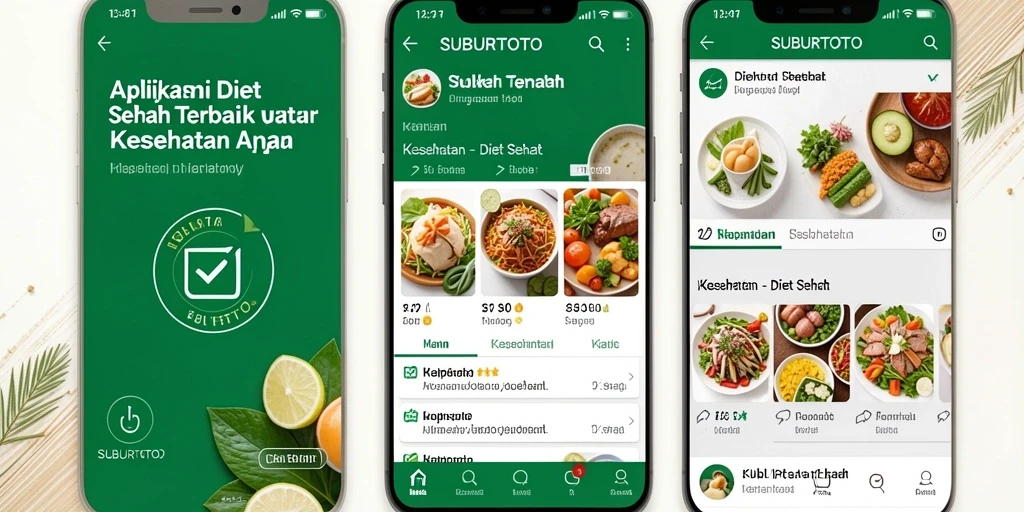 Tampilan intuitif SUBURTOTO untuk diet sehat.